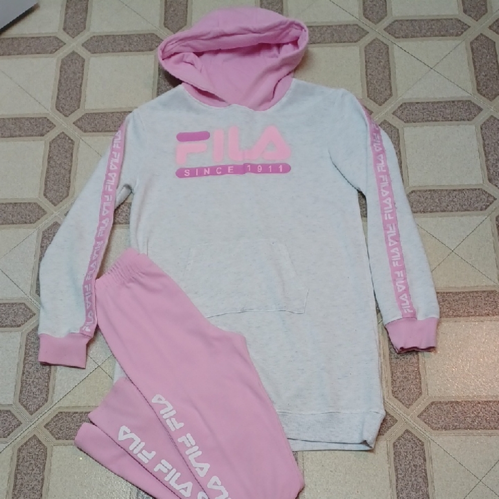 FILA Set Leggings With Hoodie Dress Size 12